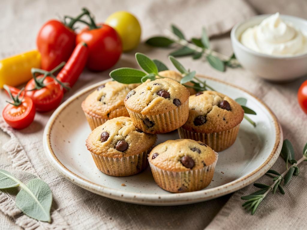 Muffins caseros bajos en fósforo para mascotas en un plato de cerámica